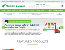 Tablet Screenshot of healthhouse.co.nz